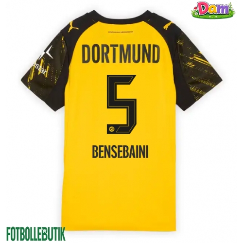 Borussia Dortmund Ramy Bensebaini #5 Hemmatröja Kvinnor 2025-26 Kortärmad